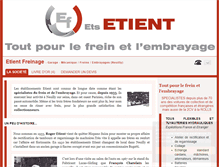 Tablet Screenshot of etient-freins.com
